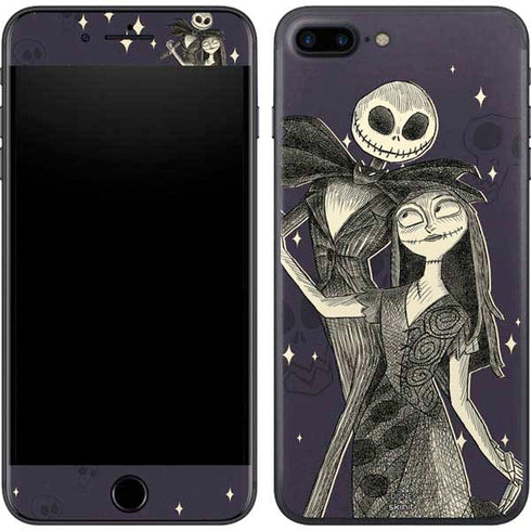 Disney The Nightmare Before Christmas Jack and Sally Art iPhone 8 Plus Skin